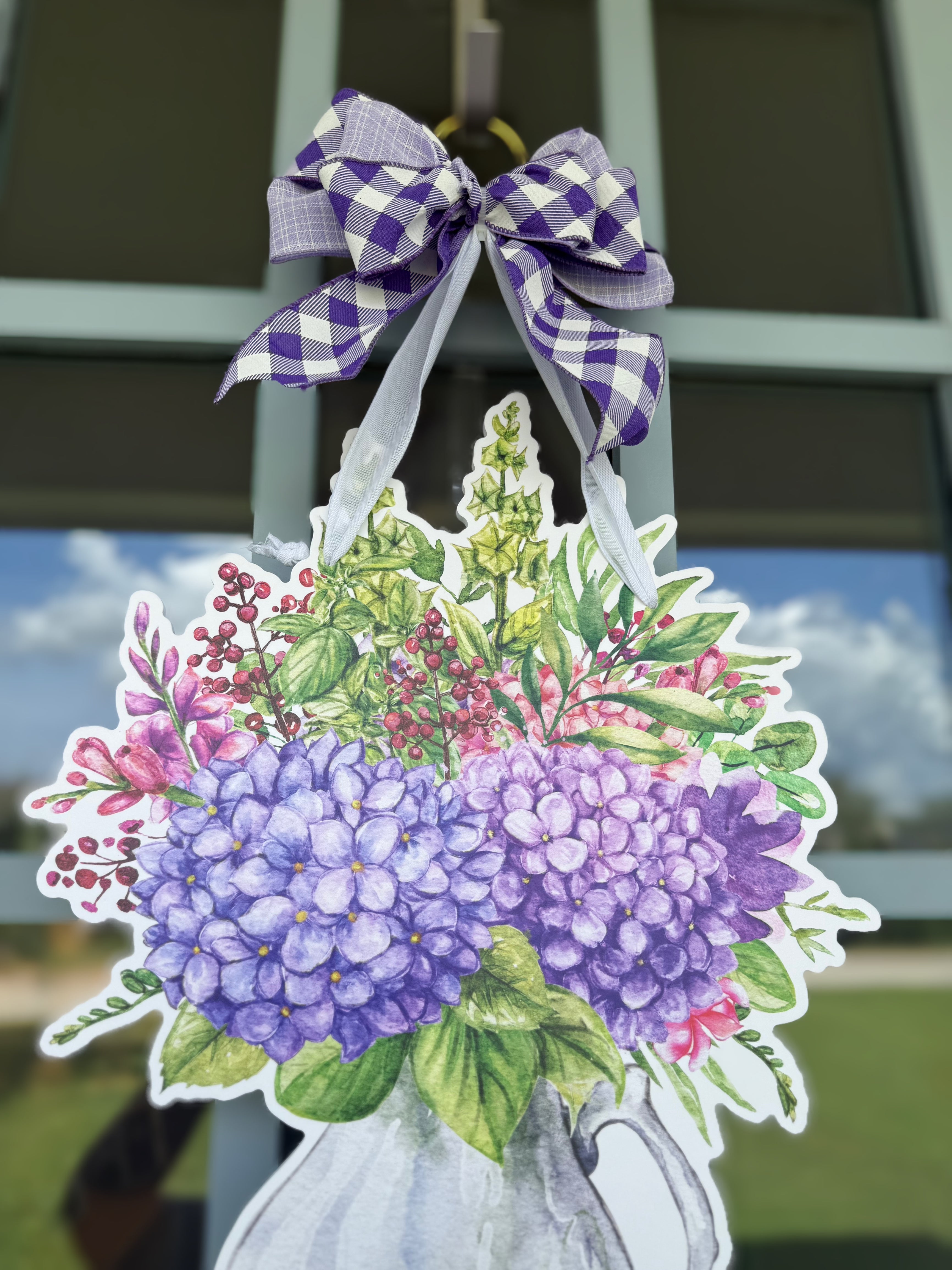 Hydrangea Harvest Door Hanger
