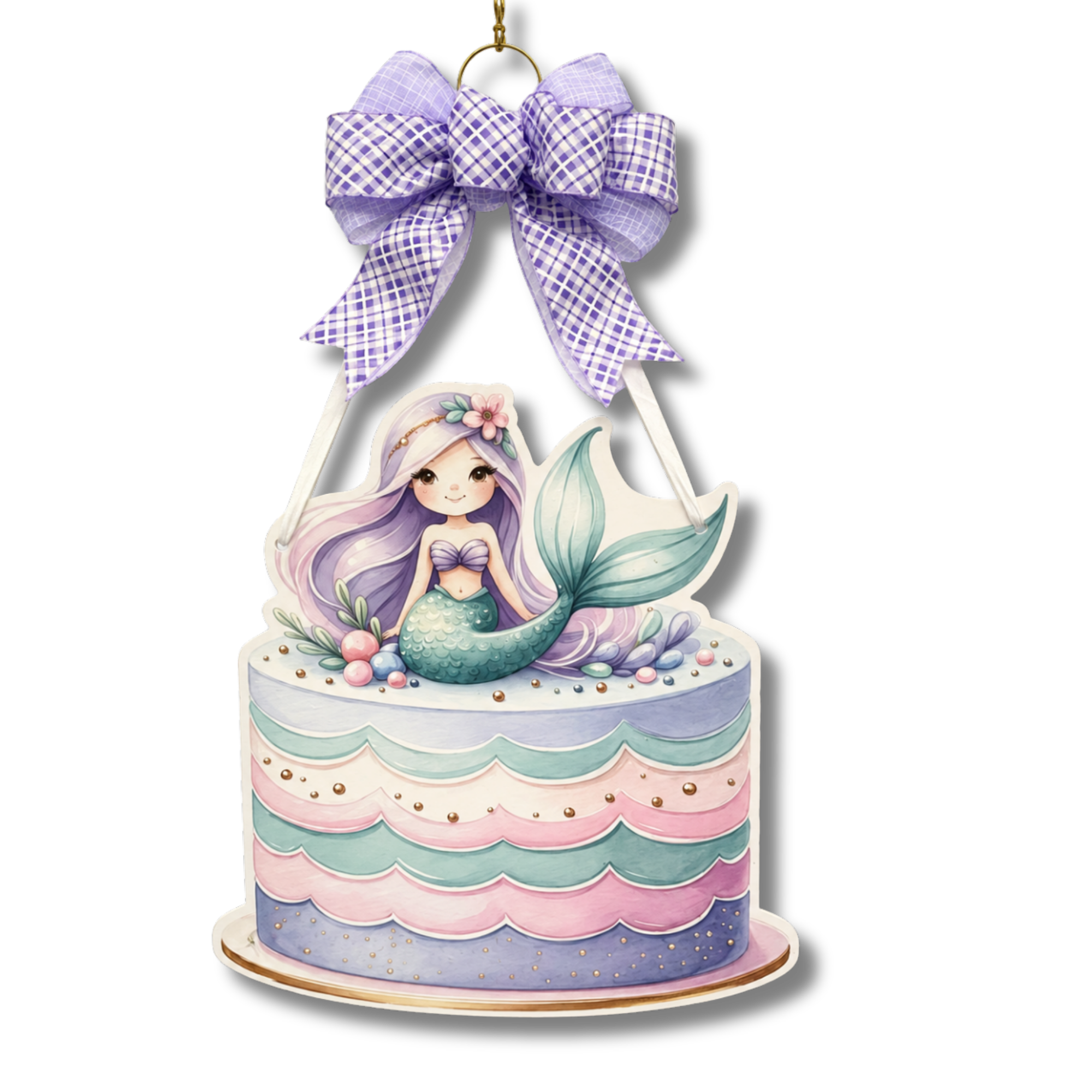 Mermaid Birthday Cake Door Hanger (Sale)