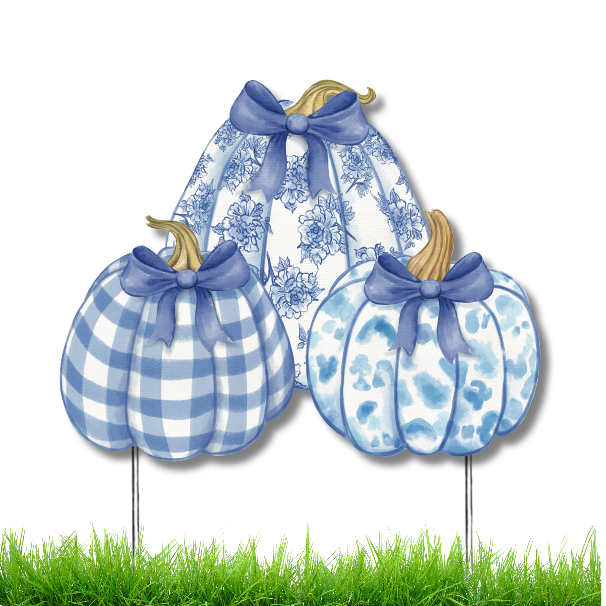 Pumpkin Trio Garden Stake (Sale)