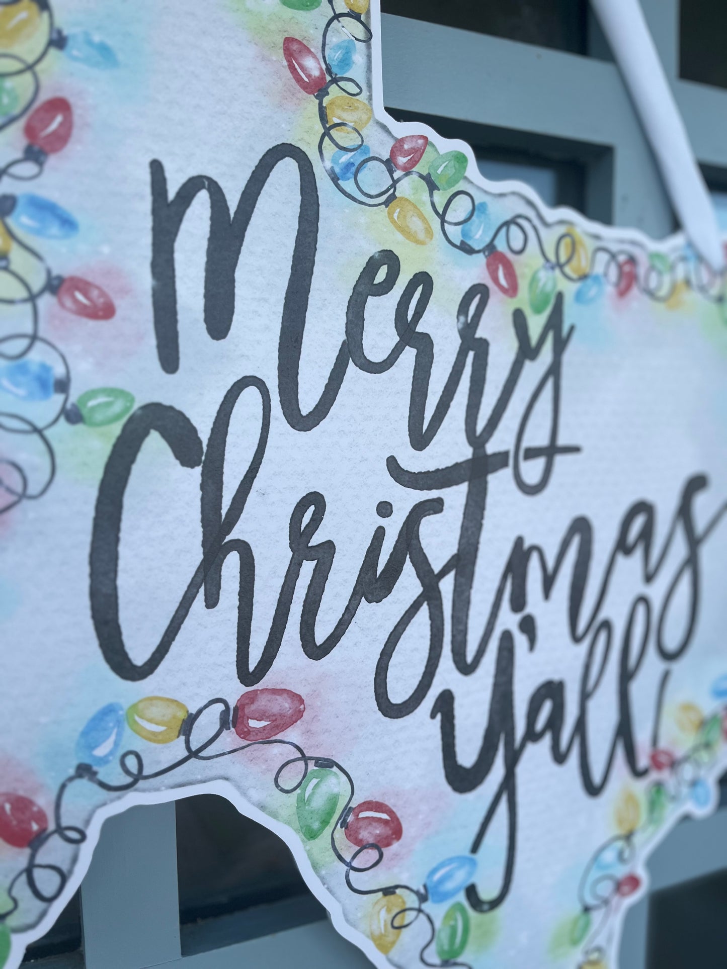 Merry Christmas Y'all- Door Hanger