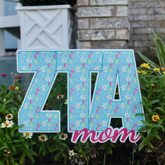Zeta Mom Garden Stake