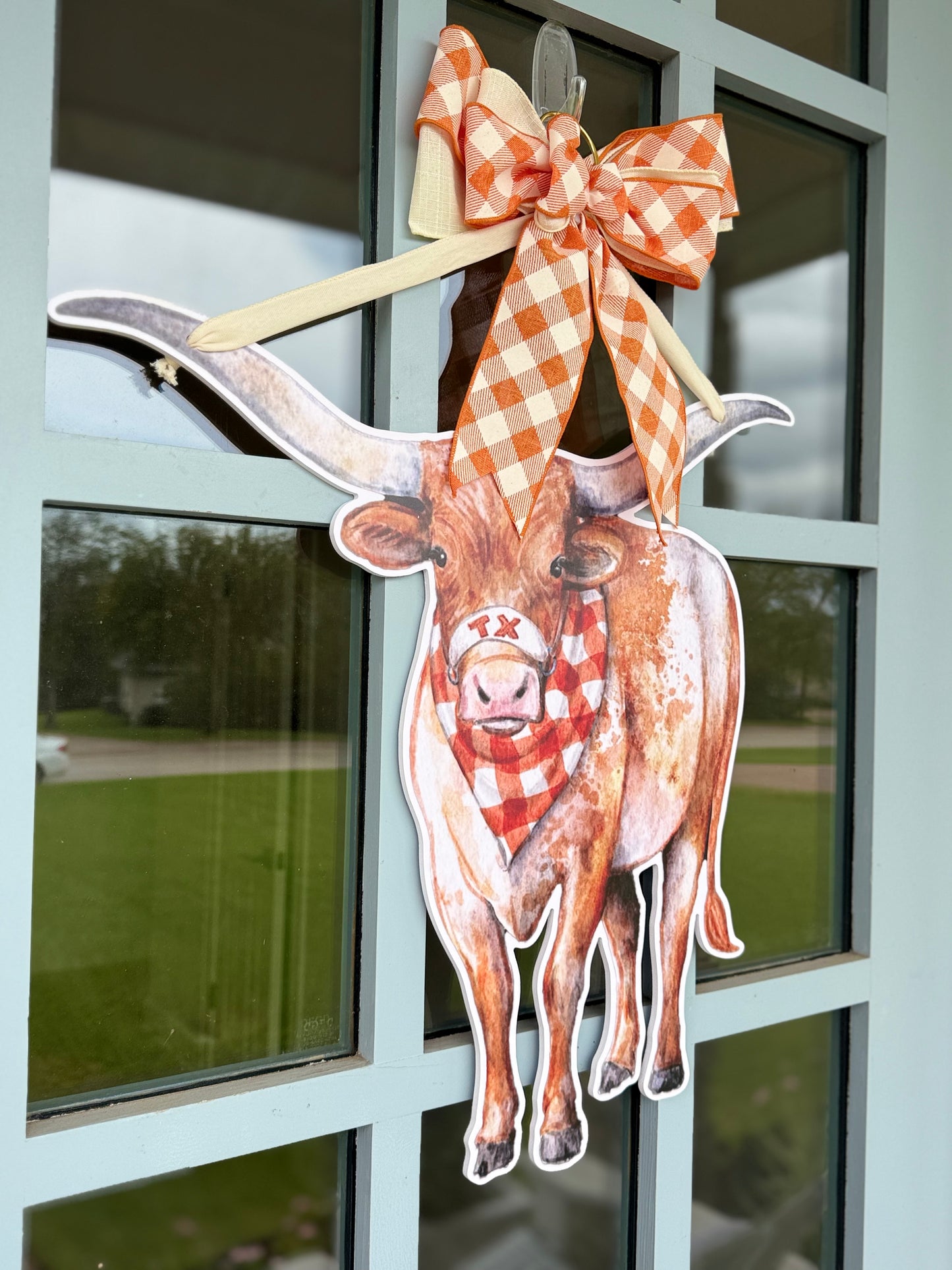 PRE ORDER (Ships 8/31) Lonestar Longhorn Door Hanger