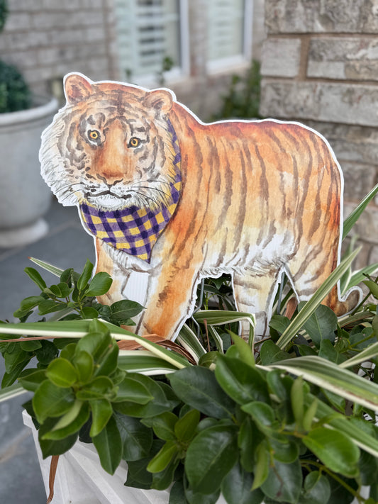 PRE ORDER (Ships 8/31) Louisiana Tiger Garden Stake