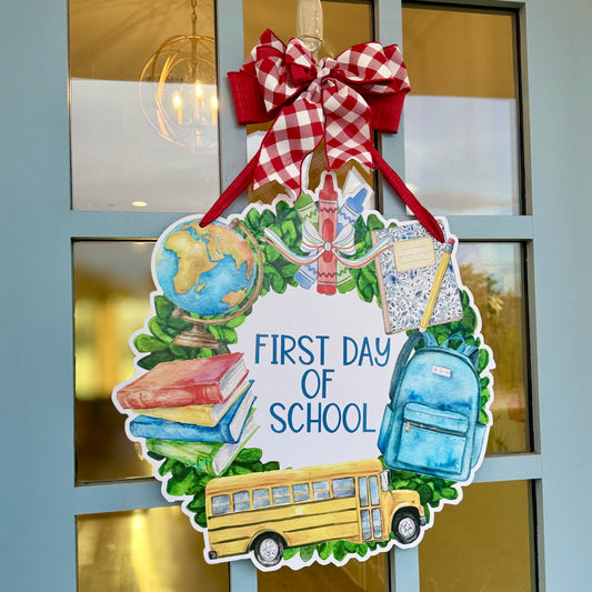 First/Last Day of School (Reversible) Door Hanger