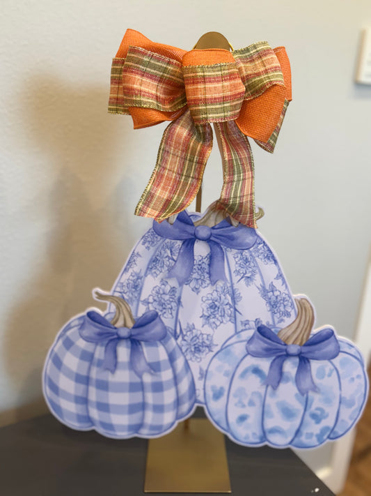 Pumpkin Trio Door Hanger (Warehouse Sale)