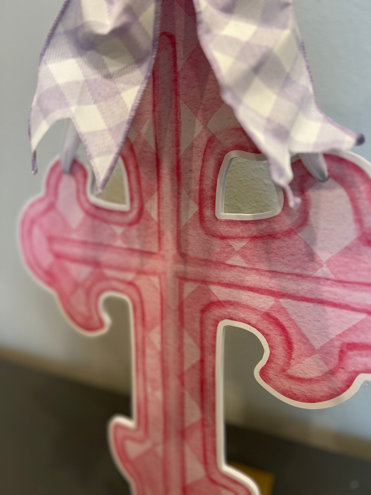 Pink Cross Door Hanger (Warehouse Sale)
