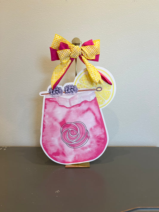 Lemon Blackberry Cocktail Door Hanger (Warehouse Sale)