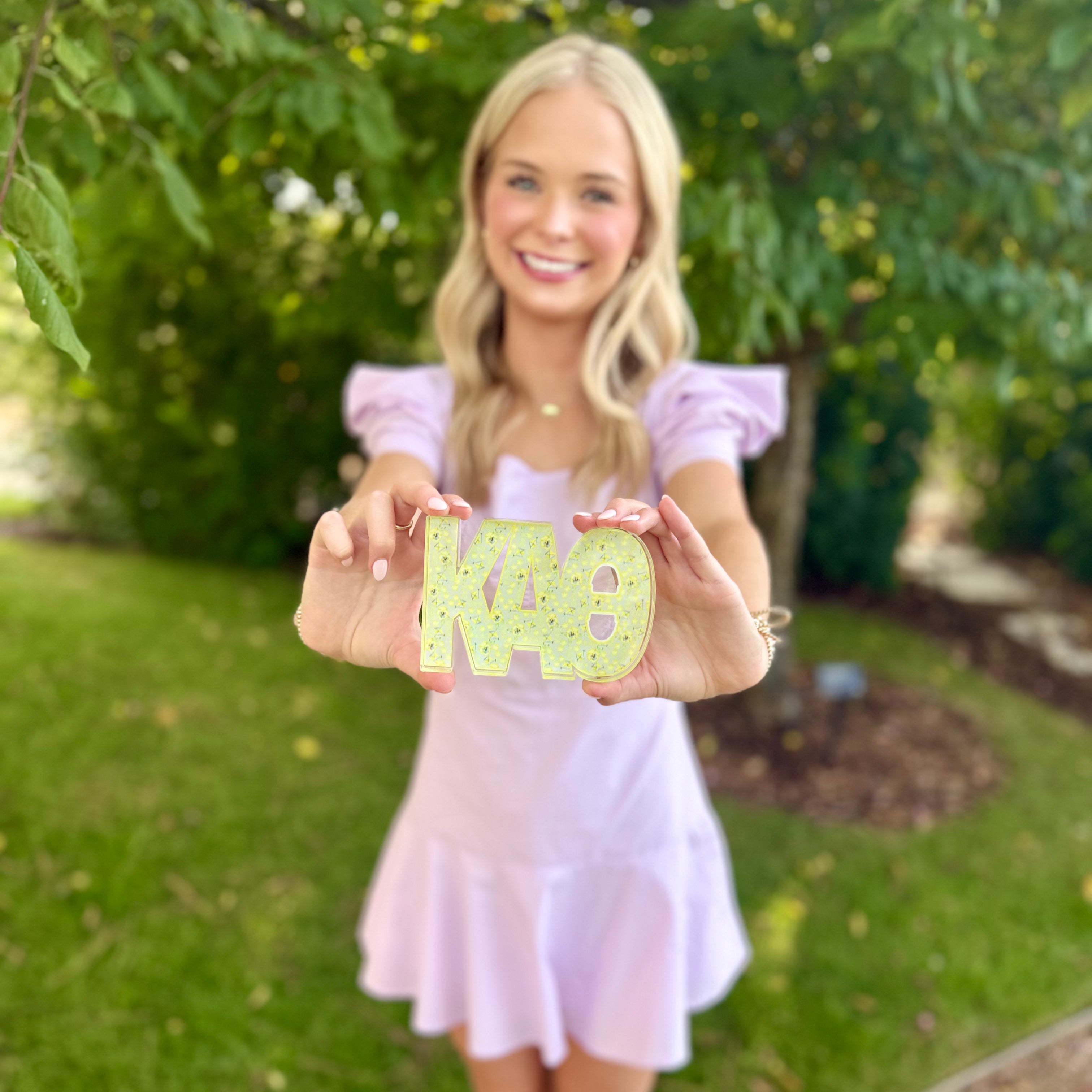 Kappa Alpha Theta Acrylic Shelf Decor