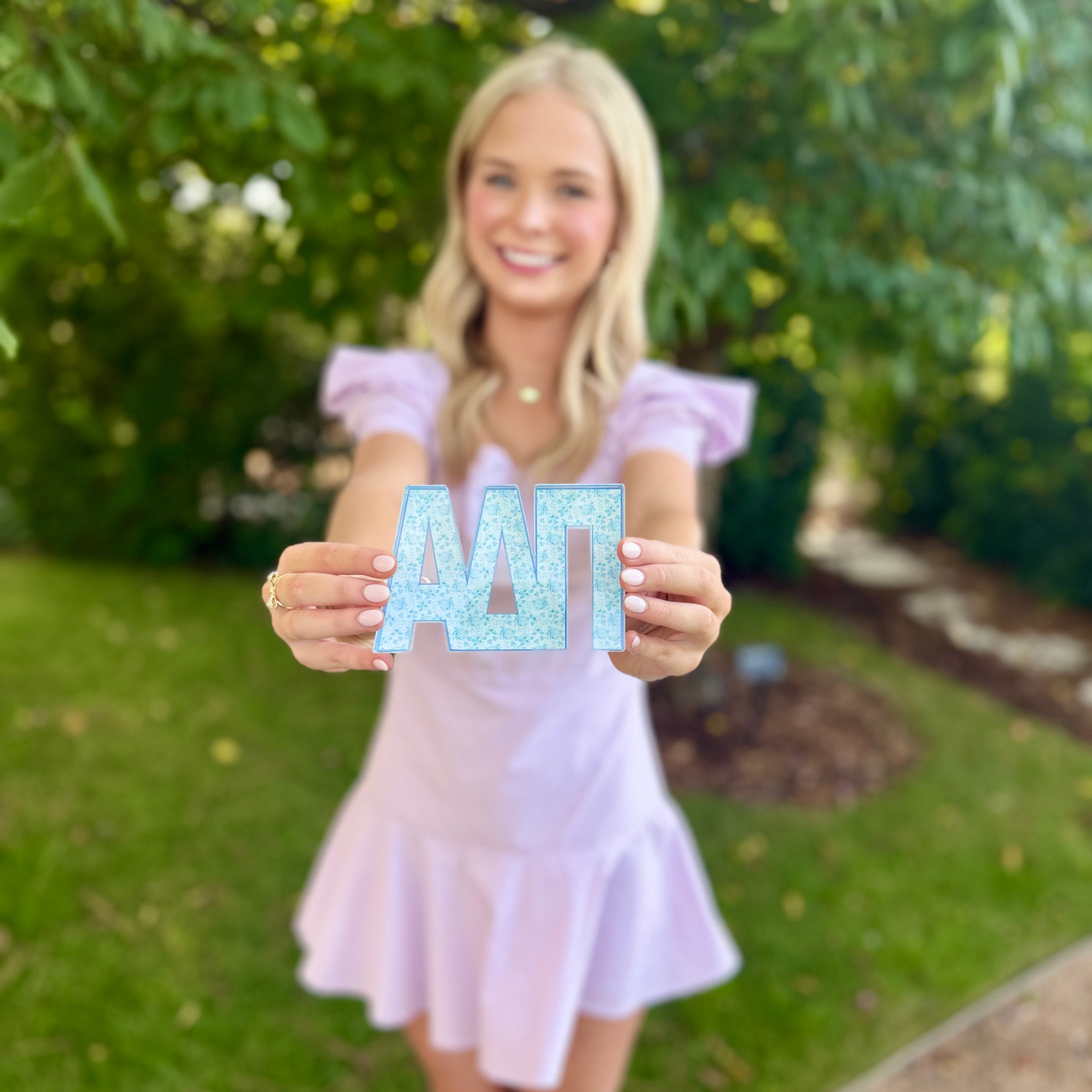 Alpha Delta Pi Acrylic Shelf Decor