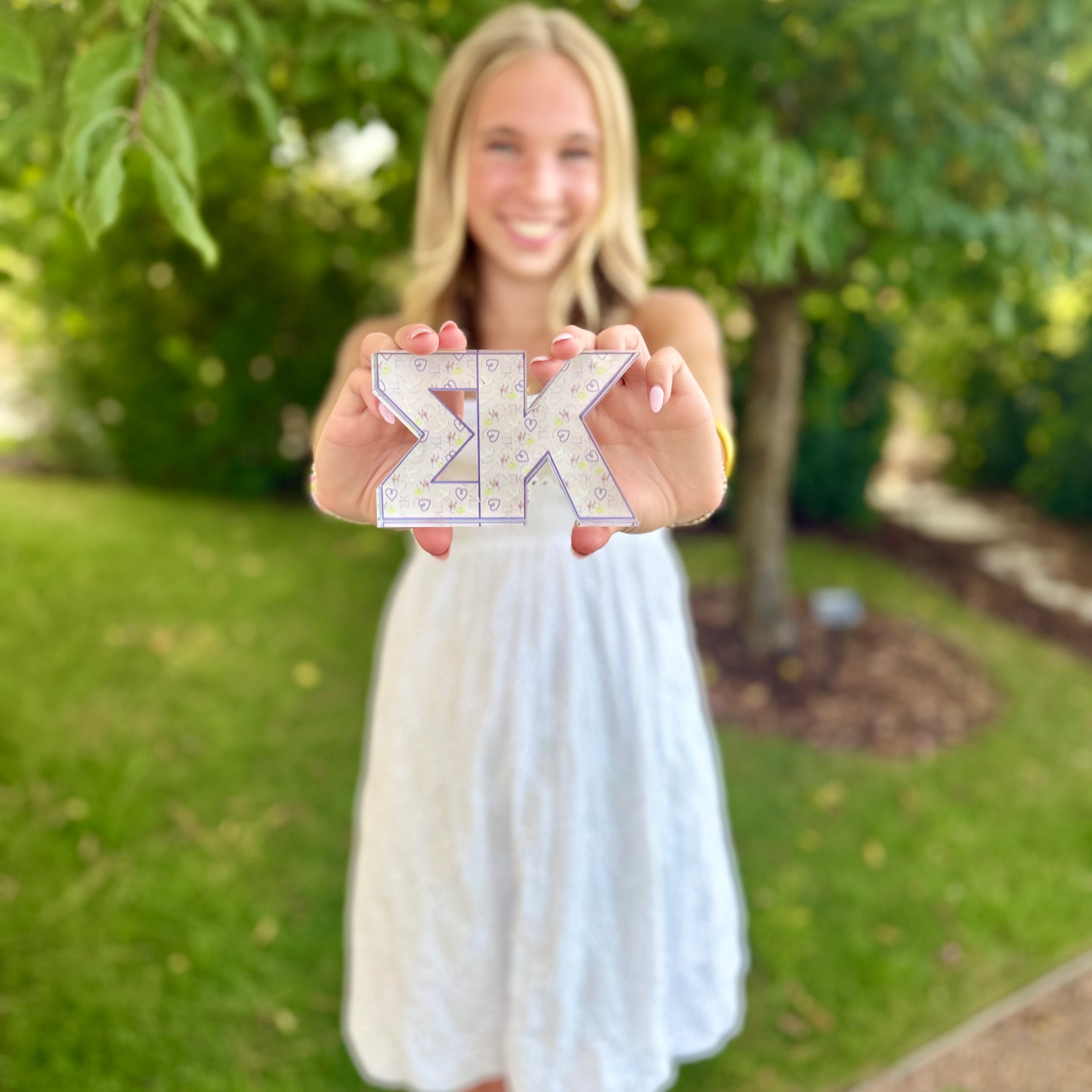 Sigma Kappa Acrylic Shelf Decor