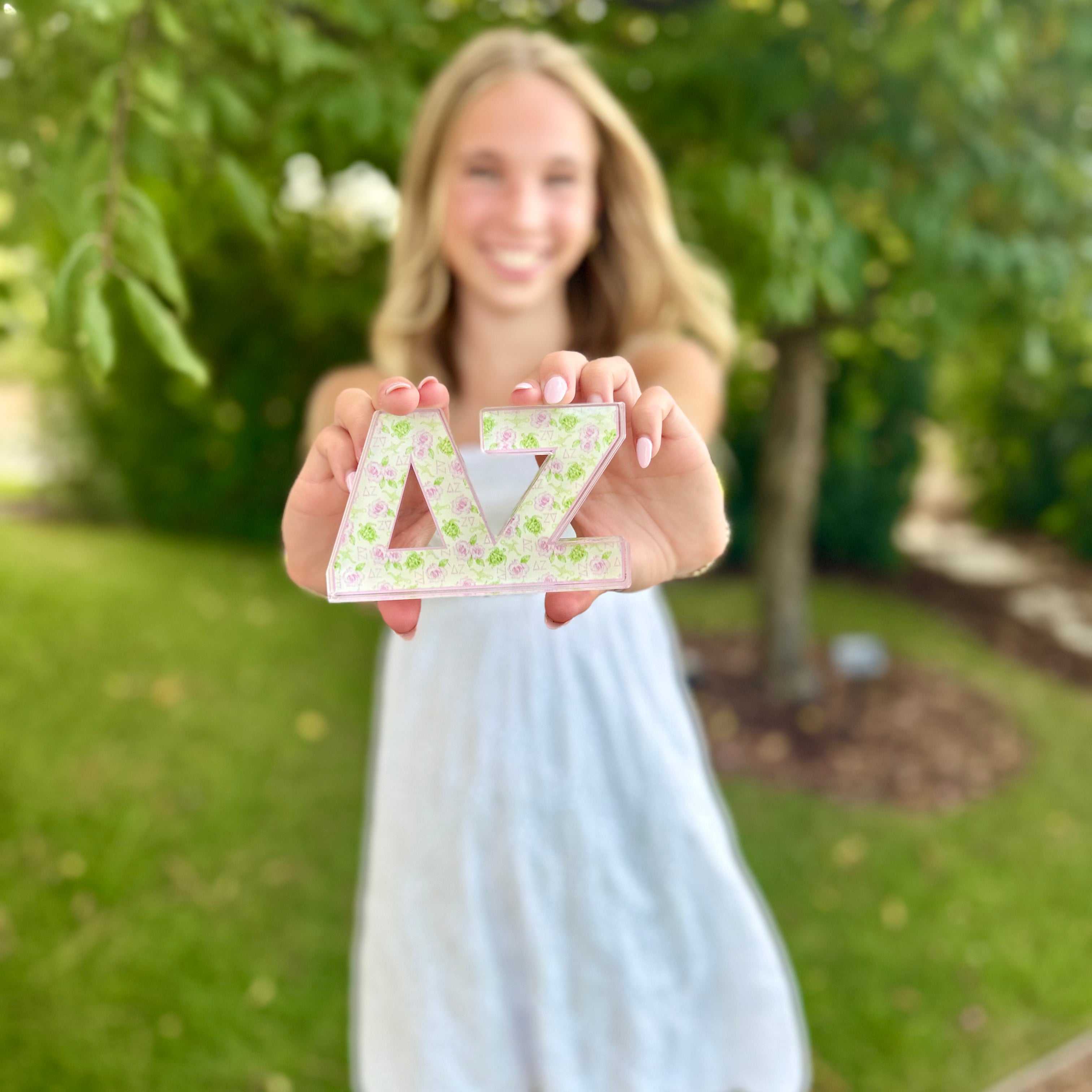 Delta Zeta Acrylic Shelf Decor