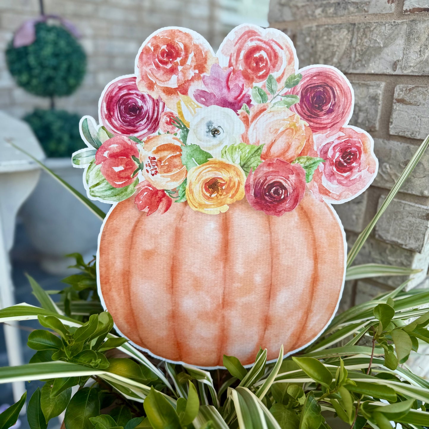 Bloom and Boo Reversible Garden Stake