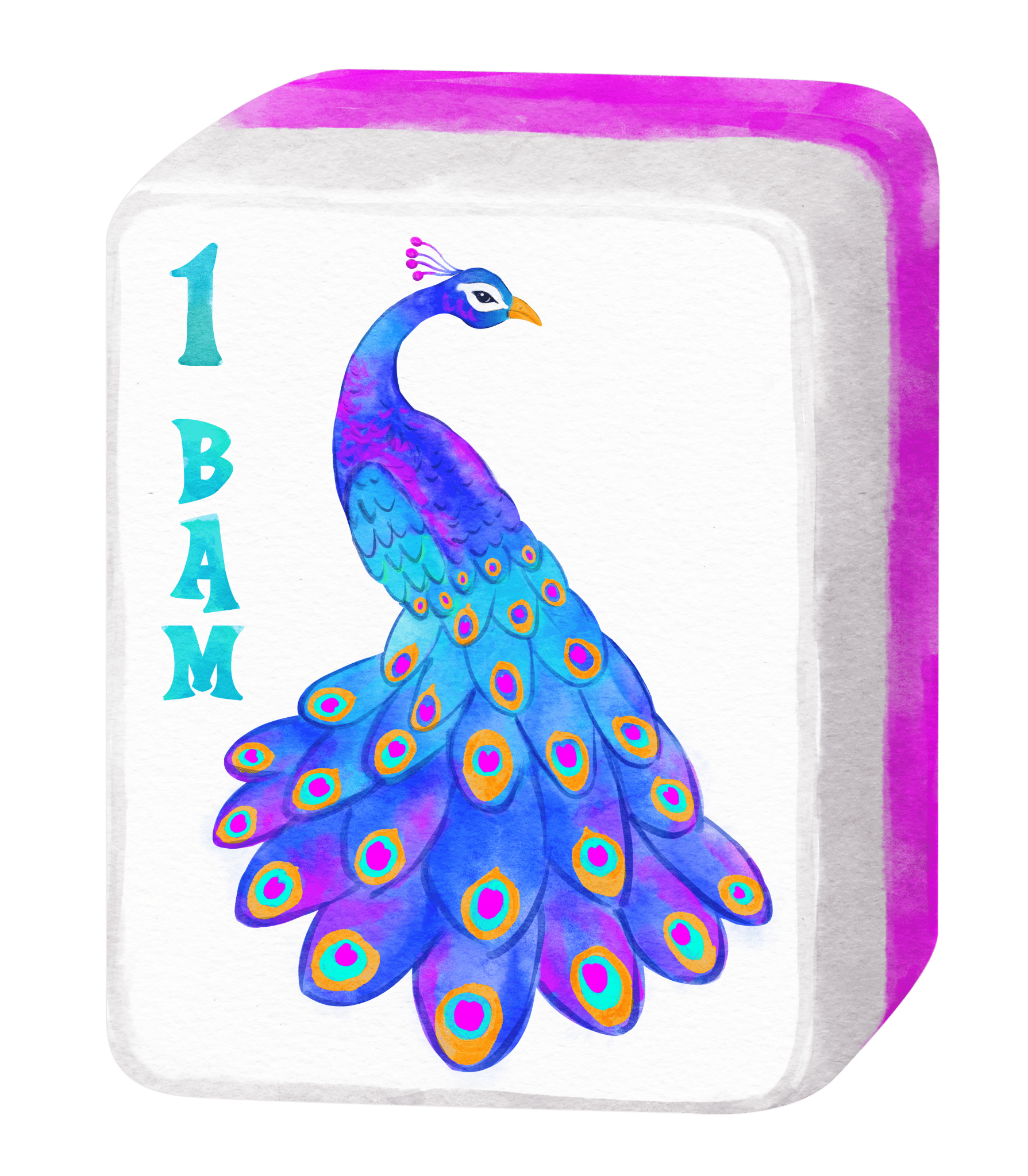 Mahj Party Pair Reversible Garden Stake