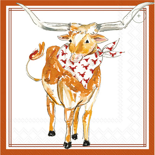 PRE ORDER (Ships 8/31) Lonestar Longhorn Cocktail Napkins