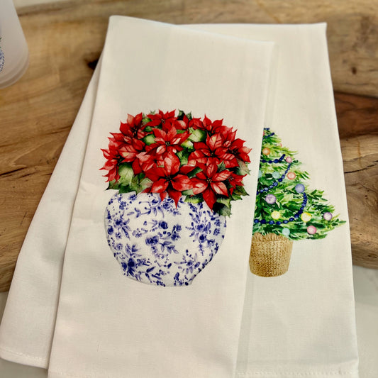 Tea Towel- Poinsettia