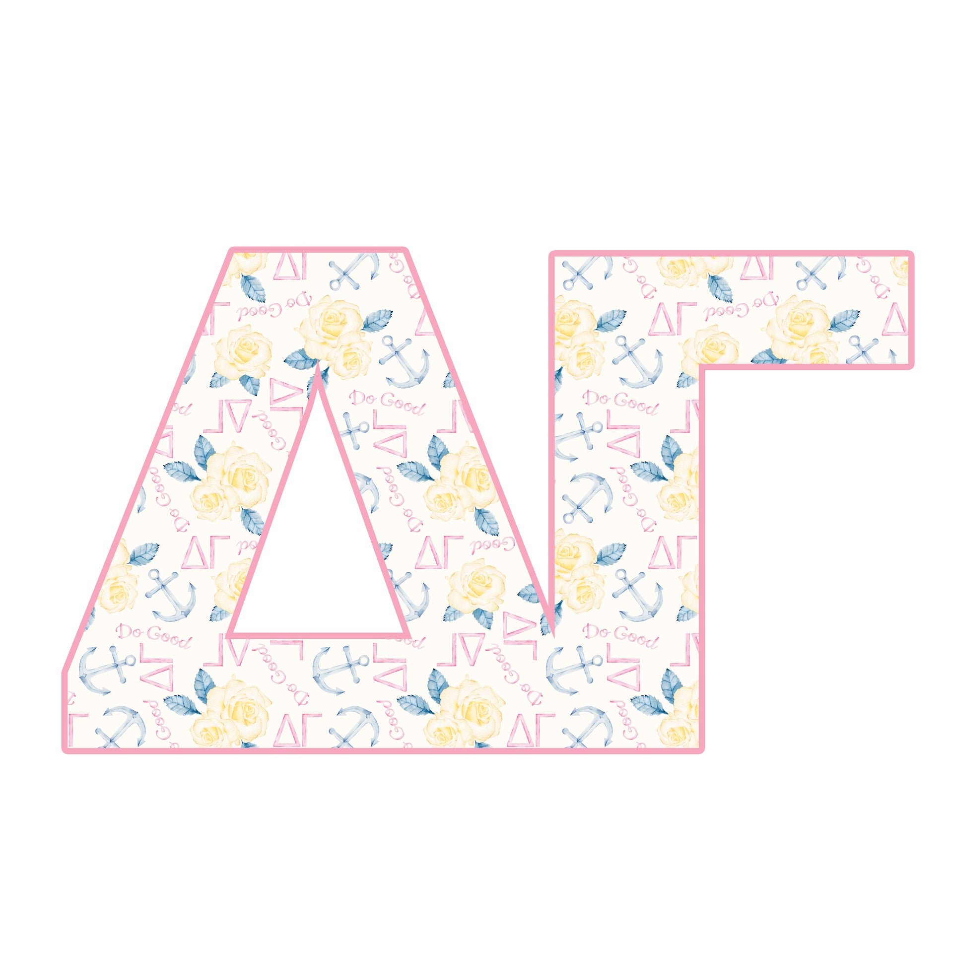 Delta Gamma Acrylic Shelf Decor