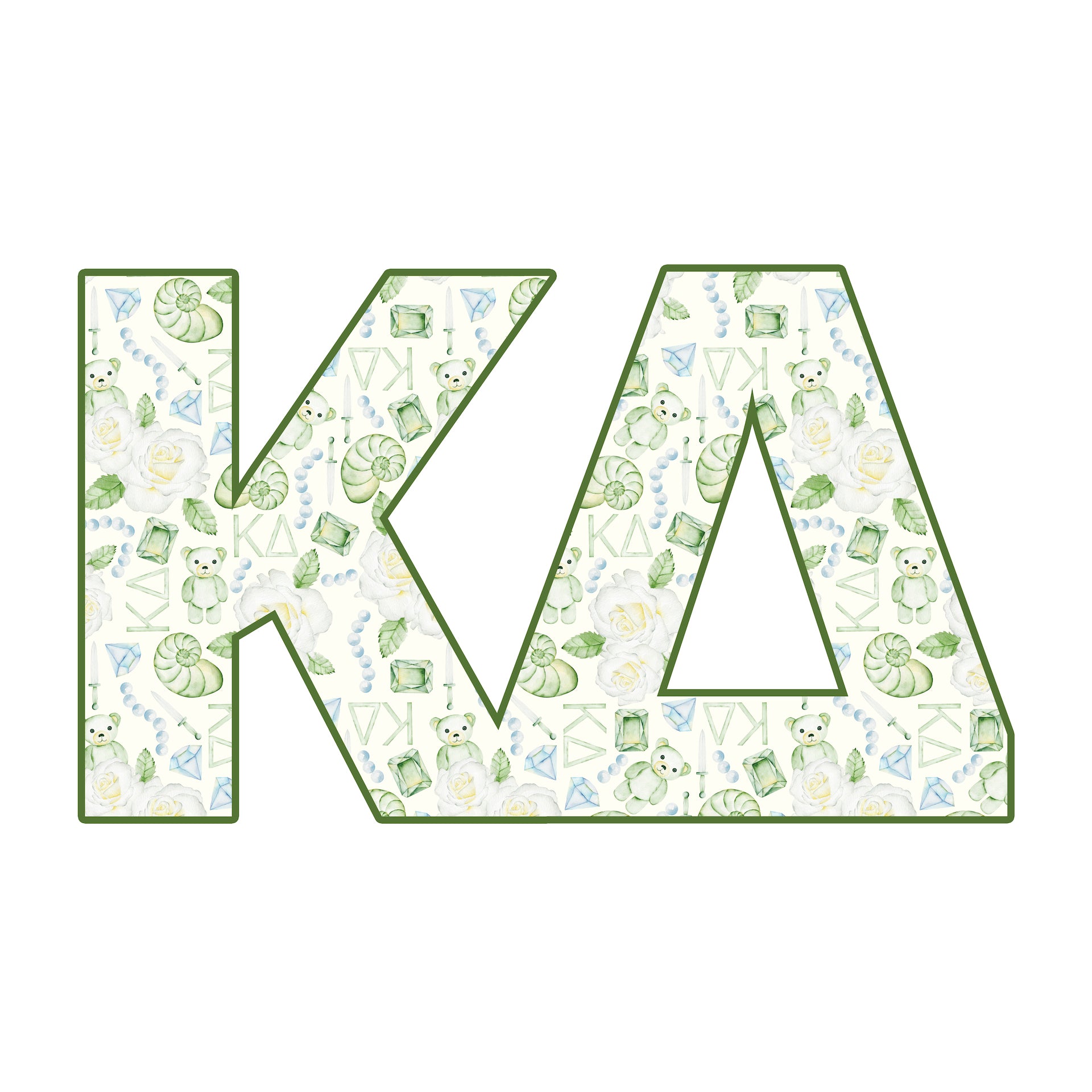 Kappa Delta Acrylic Shelf Decor