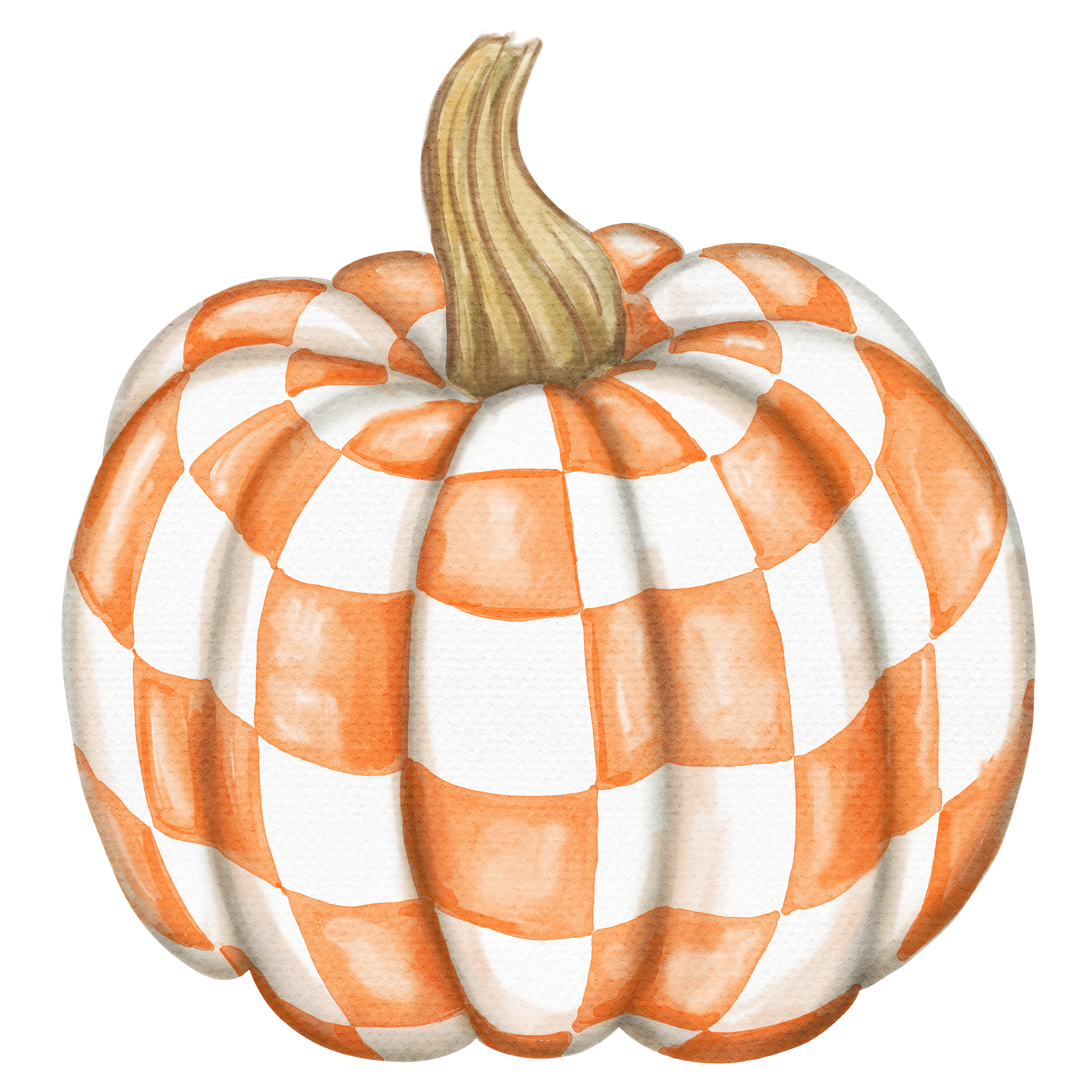 Pumpkin Check Tea Towel (Sale)
