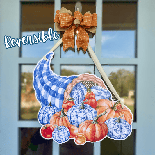 PRE ORDER (Ships 9/25) Cornucopia Reversible Duet Door Hanger