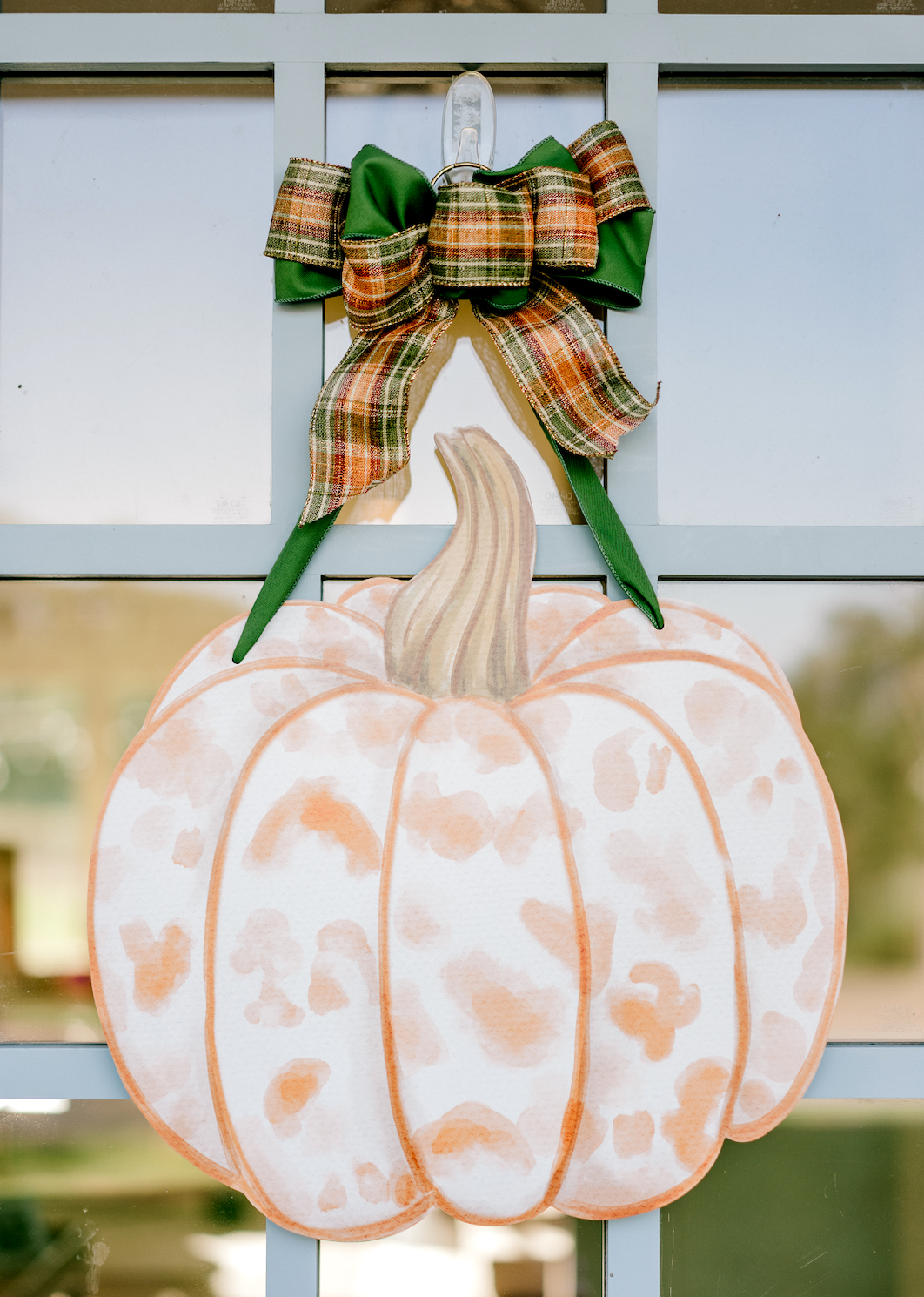 Watercolor Pumpkin (Orange)- Door Hanger
