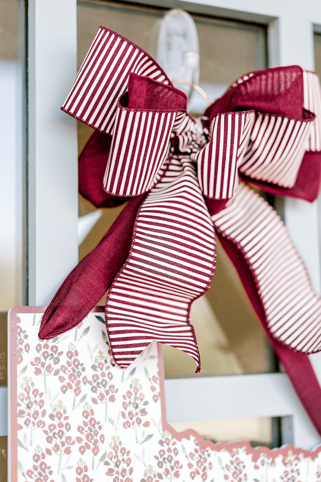 Texas Bluebonnets (Maroon) Door Hanger