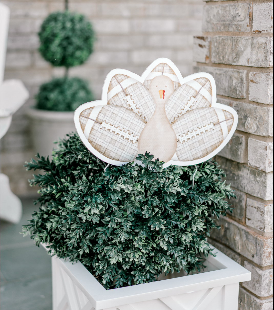 Football Turkey Garden Stake (Sale)