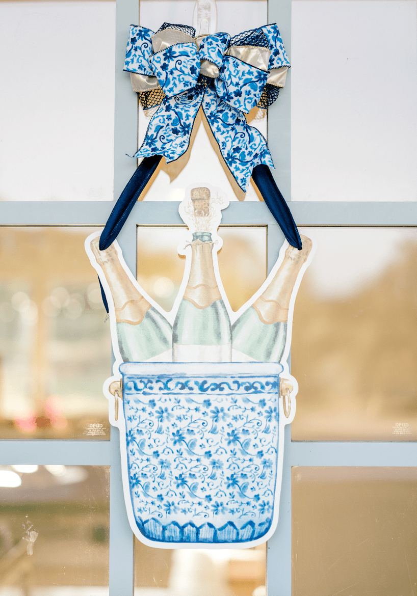 Pop the Bubbly Door Hanger