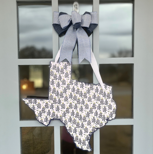 Texas Bluebonnets- Door Hanger