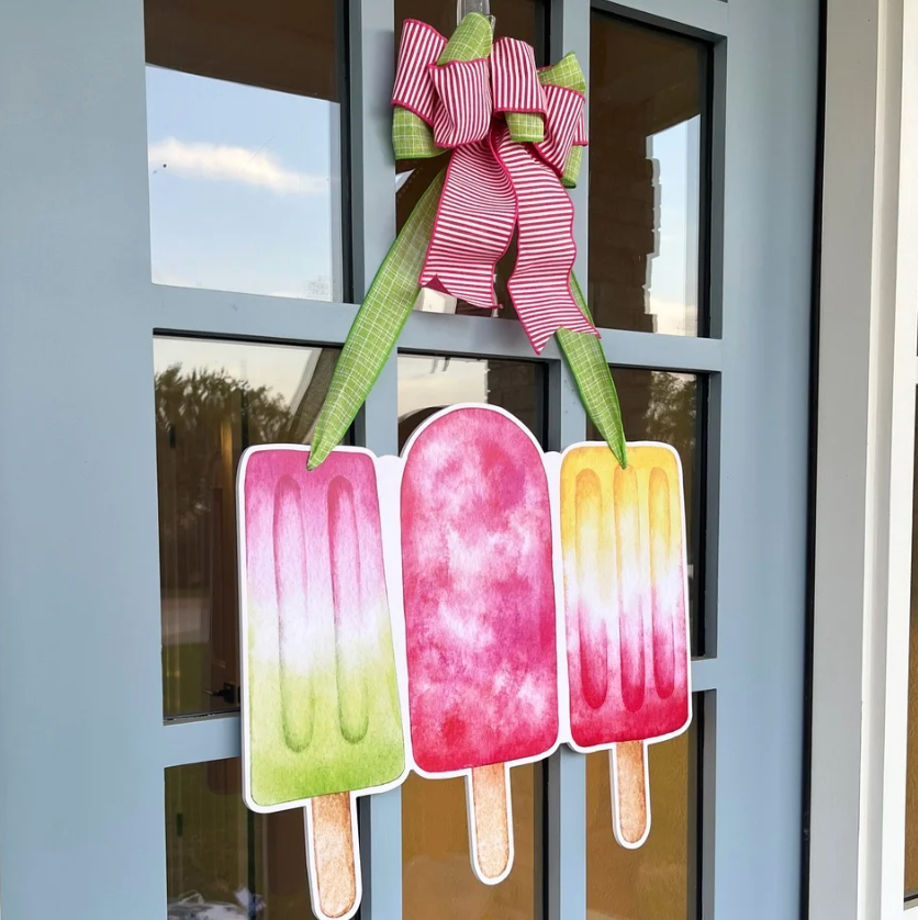 Frozen Treat Trio- Door Hanger