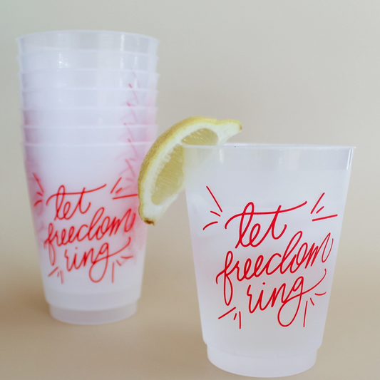 Let Freedom Ring | July 4th Frosted Acrylic 16 oz Cup