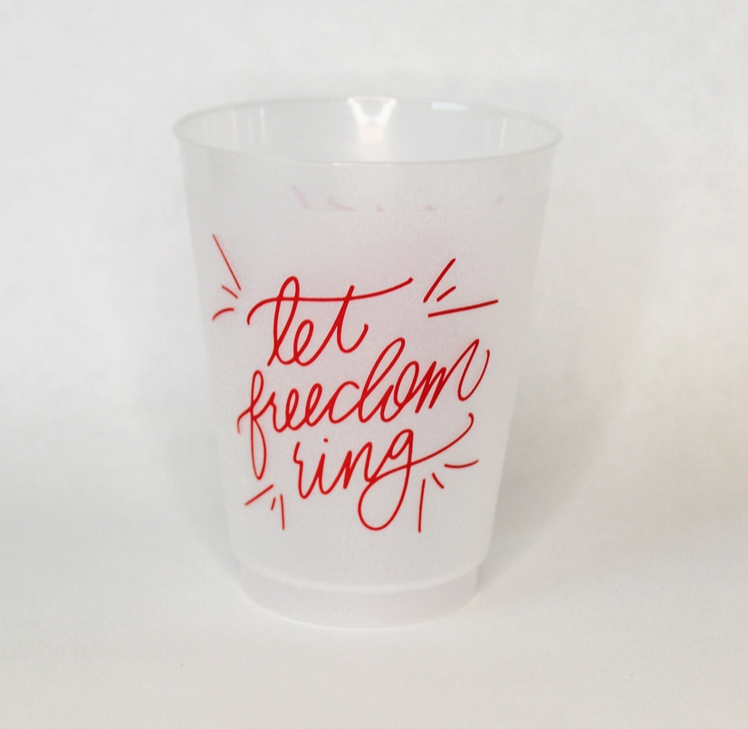 Let Freedom Ring | July 4th Frosted Acrylic 16 oz Cup