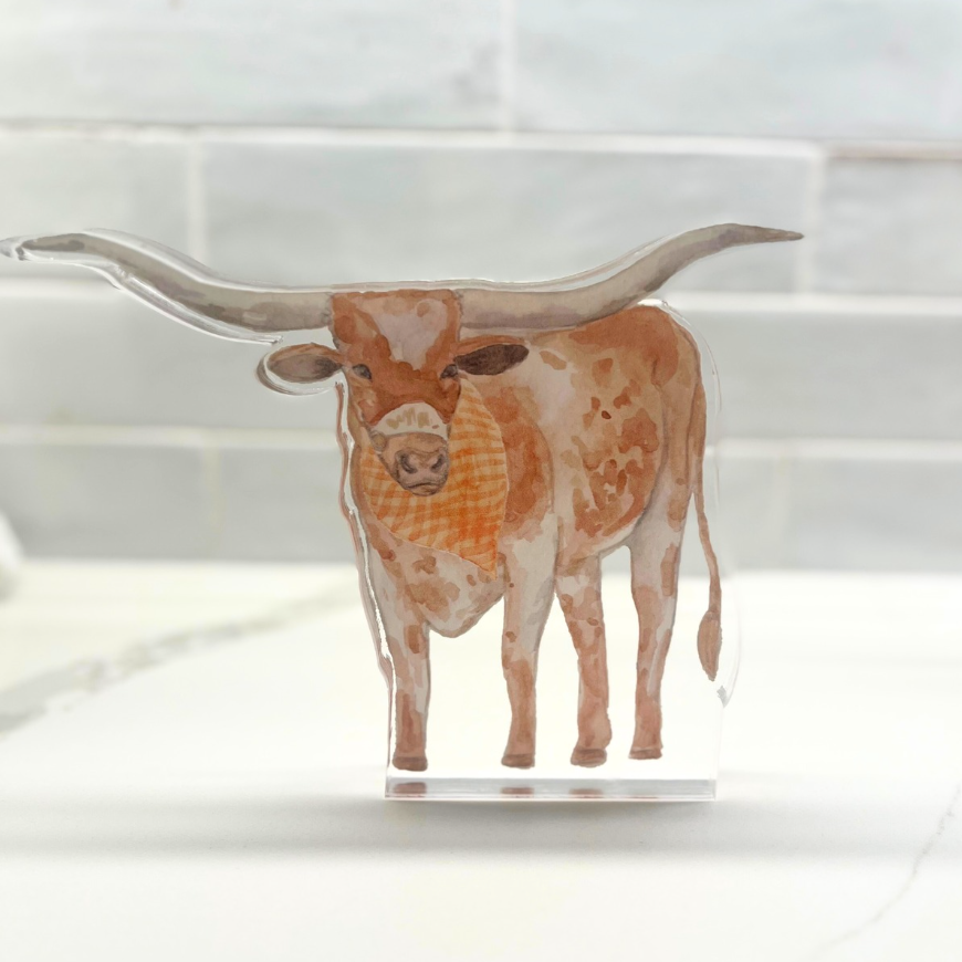 Texas Longhorn Acrylic (Sale)
