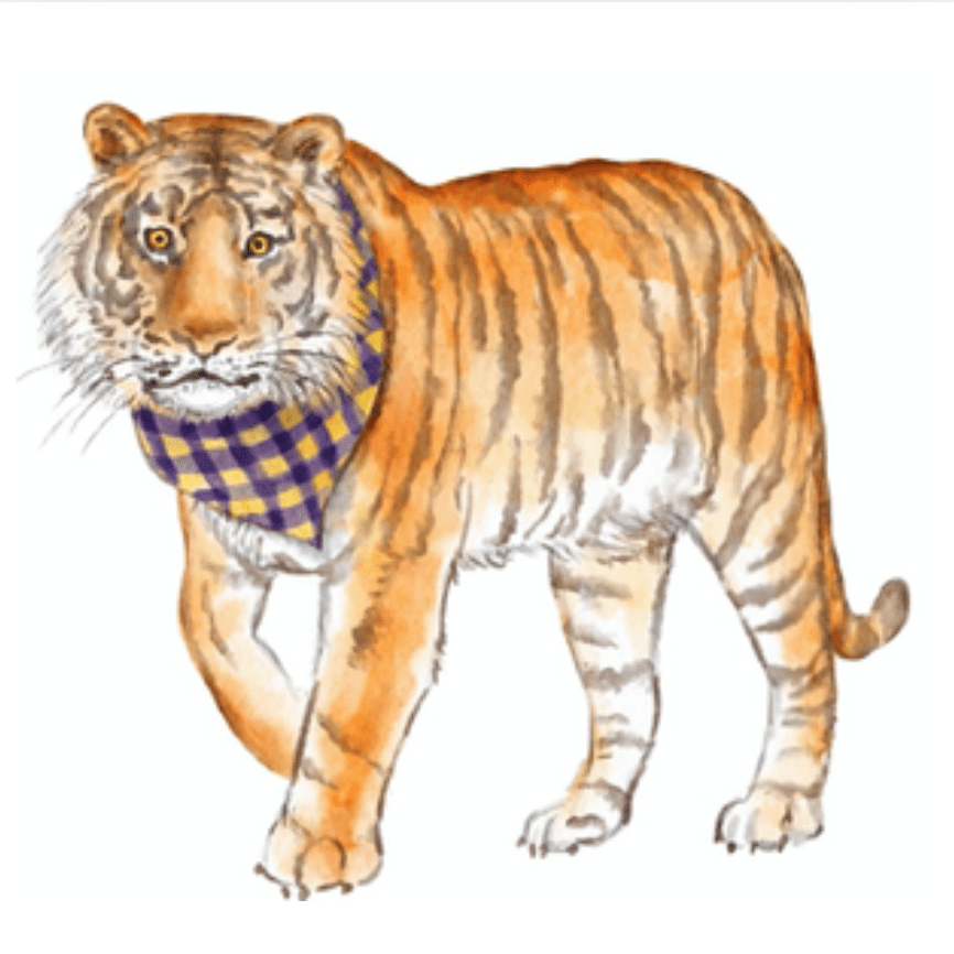 Louisiana Tiger Frosted 16 oz Cup Set