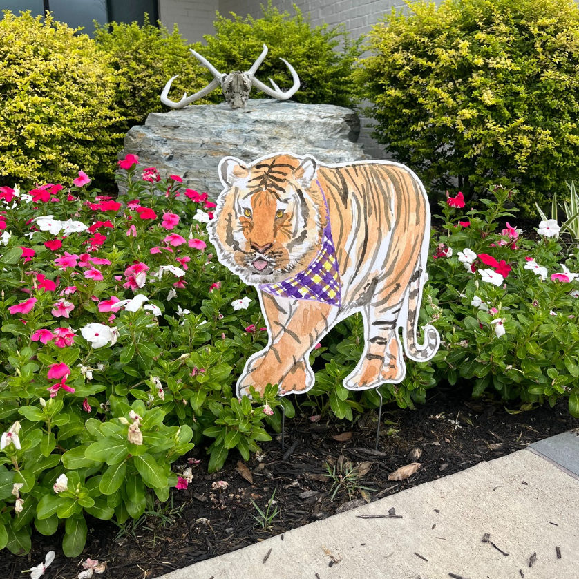 Louisiana Tiger- Garden Stake