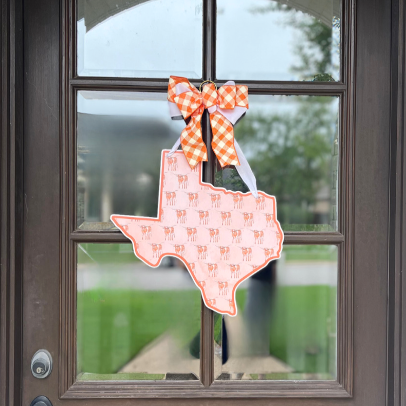 Texas Longhorns (Pattern)- Door Hanger