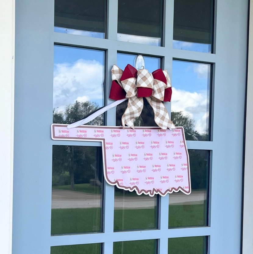 Oklahoma (Pattern)- Door Hanger