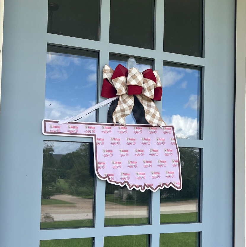 Oklahoma (Pattern)- Door Hanger