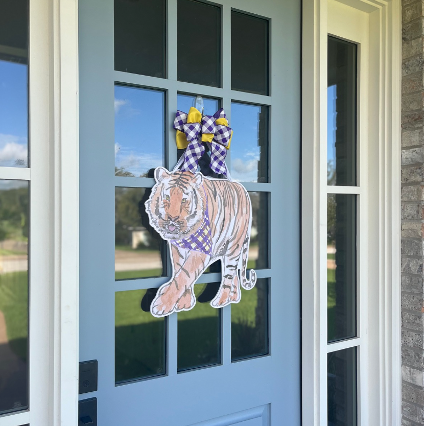 Louisiana Tiger- Door Hanger