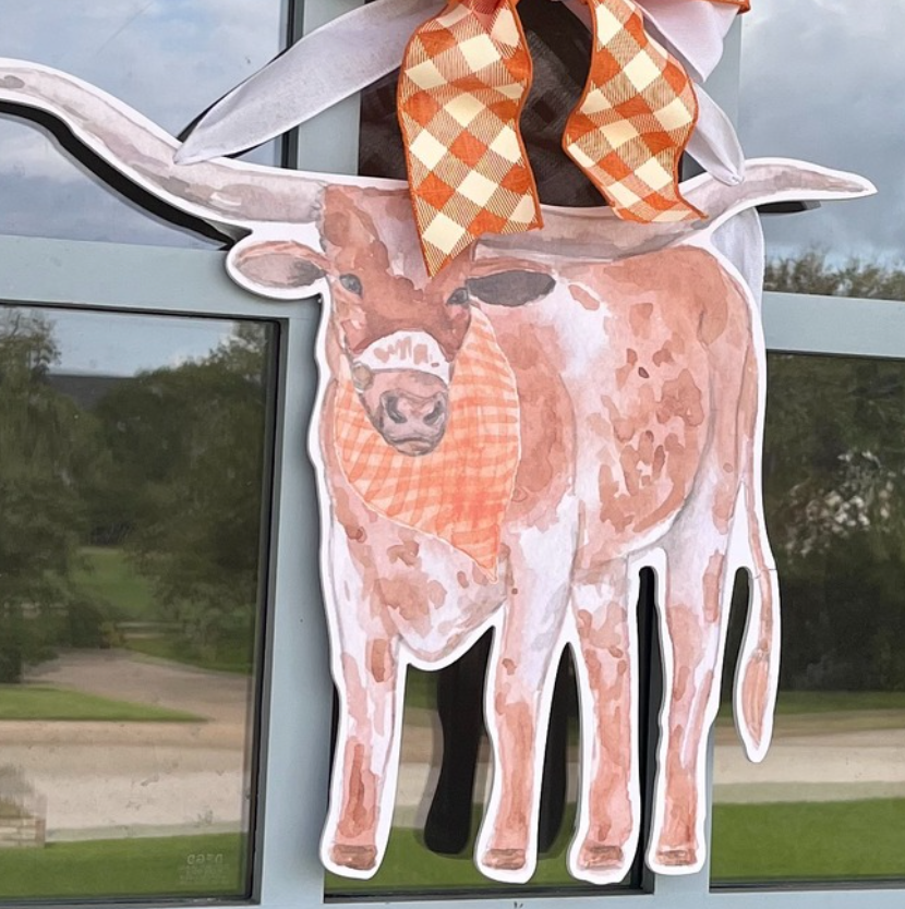 Texas Longhorn- Door Hanger