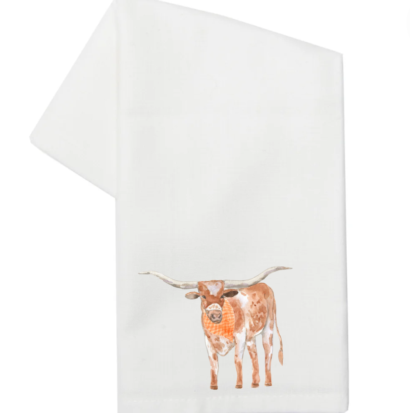 Texas Longhorn- Tea Towel (FPE x Be Sweet Ink)