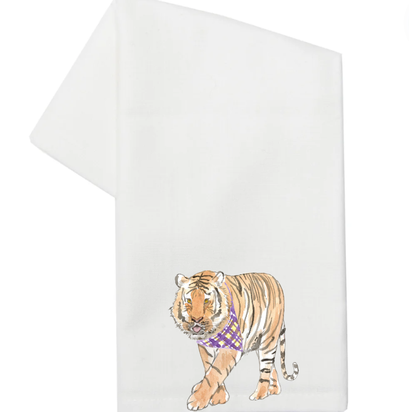 Louisiana Tiger- Tea Towel (FPE x Be Sweet Ink)