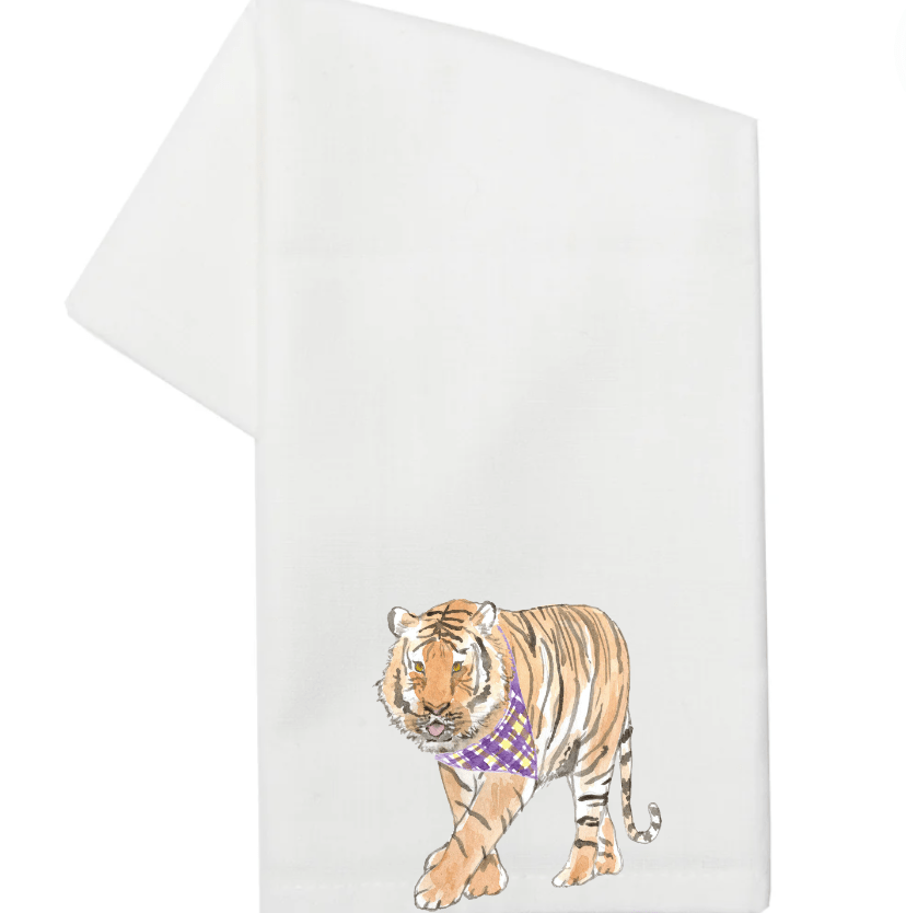 Louisiana Tiger- Tea Towel (Sale)