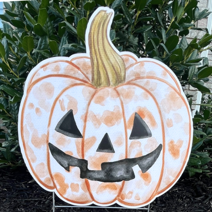 Jack-O-Lantern- Garden Stake