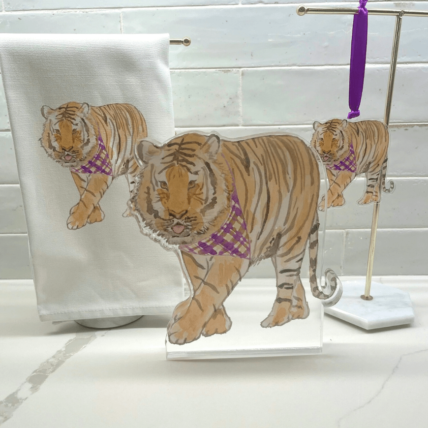 Louisiana Tiger- Tea Towel (Sale)