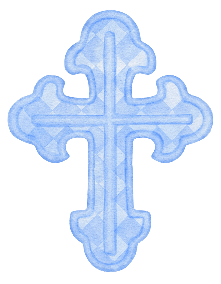 Watercolor Cross Door Hanger