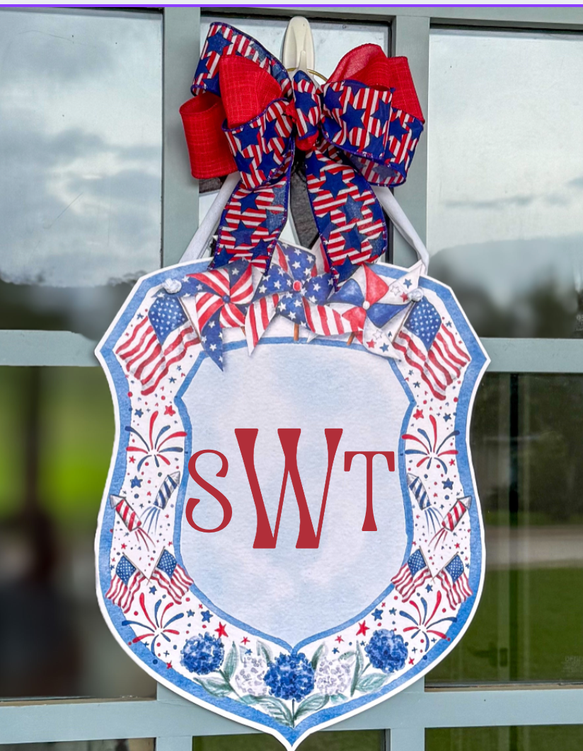 Fireworks & Flip Flops- Door Hanger