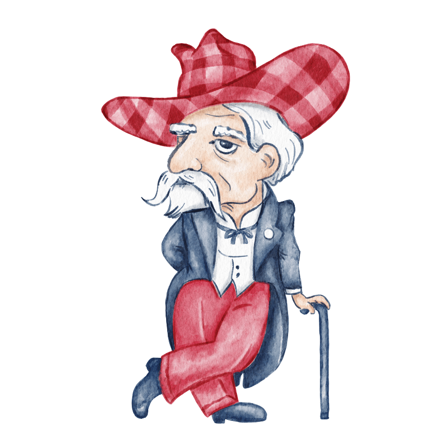 Red & Blue Reb Garden Stake