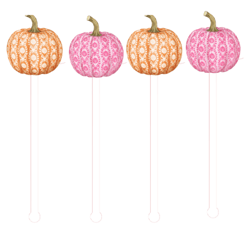 Pumpkin Spice & Blush Stir Sticks