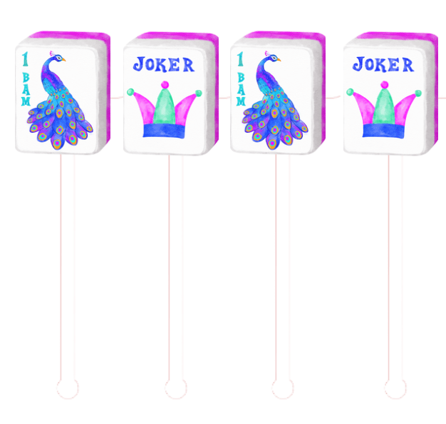 Mahjong Swizzle Sticks