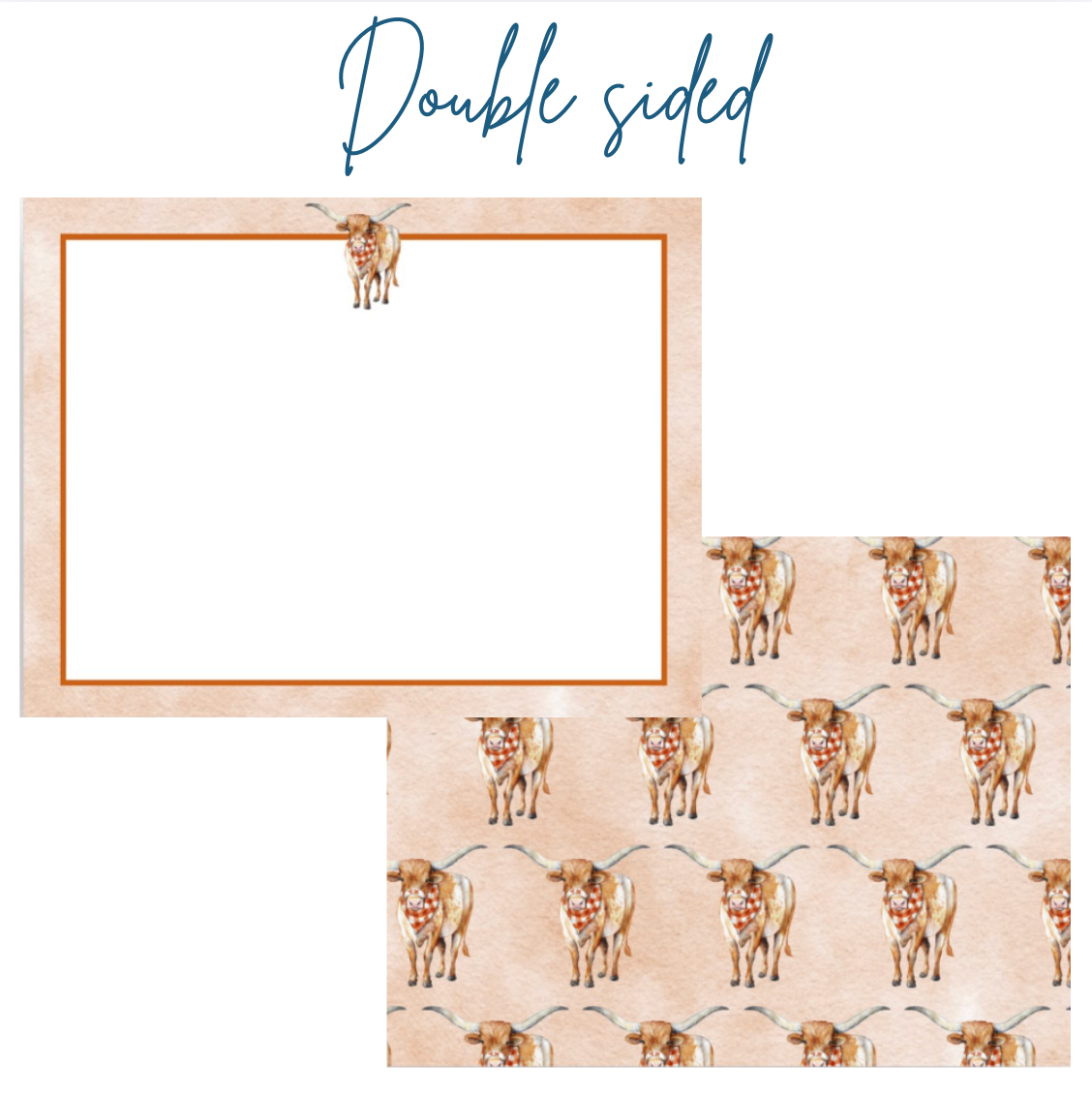 Lonestar Longhorn Notecard Set